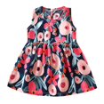 thumbnail image 2 of LOVZFMLL Girls' Summer Sleeveless Printed Round-Neck Embroidery Mesh Princess Bow Skirt, 2 of 3