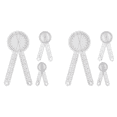 thumbnail image 1 of Goniomètre 6 Pcs 6/8/12 Pouces Outil de Thérapie Occupationnelle Angle de Mesure Règle Universelle, 1 of 6