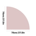 thumbnail image 3 of Fan Shaped Solid Color Floor Mats, Diatom Mud Water Oil Absorbent Wipeable Mat, Kitchen Bathroom Non-Slip Carpet, Wear-Resistant, Easy Cleaning, Versatile Use, 3 of 7