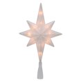 thumbnail image 1 of Northlight 11" Lighted Frosted Clear and Rose Gold Bethlehem Star Christmas Tree Topper - Clear Lights, 1 of 3
