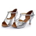 thumbnail image 4 of Womens Color Fashion Rumba Waltz Prom Ballroom Latin Salsa Dance Shoes Sandals, 4 of 9