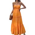 thumbnail image 1 of Wangscanis Robe Formelle Sans Bretelles pour Femmes, Ligne A, Ourlet à Volants, Dos Nu, Robe de Soirée pour Cocktail, Mariage, Fête, 1 of 8