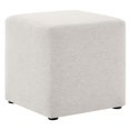 thumbnail image 2 of Modway Callum 17" Square Woven Heathered Fabric Upholstered Ottoman Patio Furniture, 2 of 9
