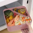 thumbnail image 4 of Summer Savings Kcavykas Sealed Compartment Plastic Lunch Box Can Be Put into Microwave Oven Student Lunch Box Large Capacity Lunch Box for Office Workers, 4 of 6