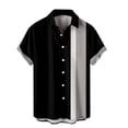 thumbnail image 2 of EGNMCR T-Shirt Décontracté à Manches Courtes Style Hawaïen d'Été pour Homme, 2 of 5