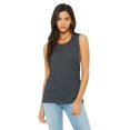 thumbnail image 1 of Bella Canvas Débardeur Muscle Fluide pour Femmes, S, Charbon Noir Slub, 1 of 1