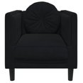 thumbnail image 2 of vidaXL Sofa Chair with Cushion Black Velvet, 2 of 5