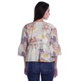 thumbnail image 2 of Moomaya Hauts Boho Coton Décontractés Amples Blouses Haut d'Été Col Rond T-Shirt, 2 of 4