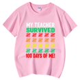 thumbnail image 4 of Hauts pour Filles Décontractés Imprimés Col Rond Manches Courtes pour Filles - et T-Shirts Confortables pour un Usage Quotidien, 4 of 6