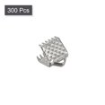 thumbnail image 3 of Unique Bargains 300Pack Ribbon Crimp Clamp Ends 6mm Cord End Clasp for DIY Craft Silver White, 3 of 7