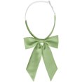 thumbnail image 1 of INSPIRE CHIC Women's Bow Ties Solid Color Western Ribbon Pre-Tied Bowties Yellow Green One Size, 1 of 6