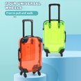 thumbnail image 3 of Kids Mini Luggage Toy with Retractable Handle Large Capacity Transparent 4 Spinner Wheels Cosmetics Snacks Storage Doll Travel Rolling Suitcase, 3 of 7
