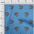 thumbnail image 2 of oneOone Cotton Silk Brown Fabric Floral Craft Projects Decor Fabric Printed By The Yard 42 Inch Wide, 2 of 4