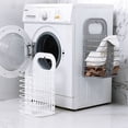 thumbnail image 2 of Amdohai Laundry basket foldable small plastic laundry basket,hanging laundry basket tall laundry basket with handle foldable 2 laundry baskets for storage, 2 of 8