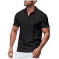 thumbnail image 2 of asjyhkr Mens Summer Shirts Short Sleeve Fashion 2025 Golf Shirts Button Quick Drying Comfy Soft Athletic Tees, 2 of 9