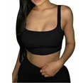 thumbnail image 4 of Haut Tube Sans Manches pour Femmes Été Dame Bandeau Extensible Court, 4 of 5