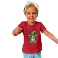 thumbnail image 1 of EGNMCR Chemisiers et Chemises à Manches Courtes à Col Rond Tout-Petits Enfants Garçons Filles Mode Mignon Col Rond Imprimé Haut à Manches Courtes Blouse Fille, 1 of 6