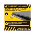 thumbnail image 3 of Compatible with MacBook Air 13.6 inch Case 2022 Model A2681 M2 Chip with Liquid Retina Display Touch ID, Protective Laptop Cover with Keyboard Cover Skin, 3 of 7
