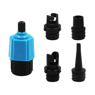 Adaptateur de Pompe SUP pour Stand Up Paddle Board, Adaptateur de Valve avec 4 Buses d'Air pour Bouée Gonflable et Accessoires de SUP pour Bateau