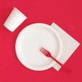 thumbnail image 3 of Unique Industries Red Solid Rectangular Plastic Tablecloths, 54" x 108" - 3ct, 3 of 4