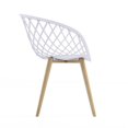 thumbnail image 4 of Jamesdar Kurv Steel Chat Ensemble en Blanc et Naturel, 4 of 10