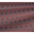 thumbnail image 3 of oneOone Cotton Jersey Maroon Fabric Tree & Geometric Block Sewing Material Print Fabric By The Yard 58 Inch Wide, 3 of 4