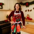 thumbnail image 4 of Christmas Apron, Festive Kitchen Apron with Adjustable Neckband, Practical Front Pocket for Cooking, Baking, and Grilling, Holiday Party Must-Have, 4 of 6