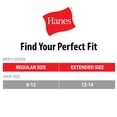 thumbnail image 2 of Hanes Mens Big  Tall Crew Socks, 12-14, Black, 2 of 8