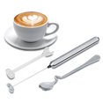 thumbnail image 2 of HURRISE Milk Frother,Kitchen Stainless Steel Handheld Battery Operated Electric Coffee Milk Frother with Spoon, Kitchen Milk Frother, 2 of 8