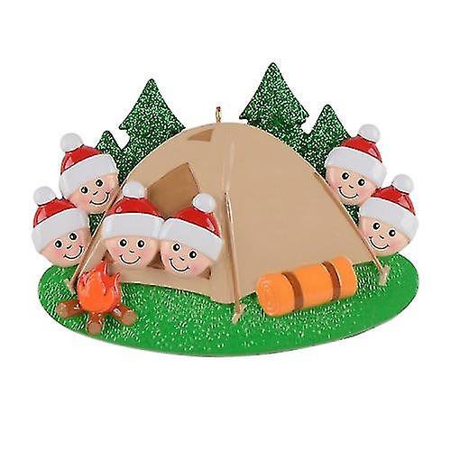 2 Pcs Christmas Decoration Christmas Tree Pendant-6 People-(Bmatwk)