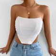 thumbnail image 2 of Birdeem Womens Fashion Solid Slim Backless Tanks Top Short Breast Wrap Vest, 2 of 12