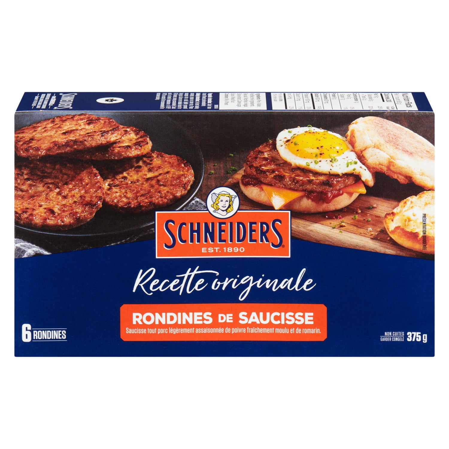 Rondines de saucisse à déjeuner, recette originale Schneiders 375 gms