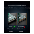 thumbnail image 3 of Type-C Portable Hard Drive Chassis Intelligent Digital Display 2.5 Inch Laptop External SATA Serial Port U25T, 3 of 8