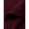 thumbnail image 4 of Innerwin Pull d'Hiver Chaud pour Femmes, Décontracté, Couleur Unie, Thermique, Rouge Vin m, 4 of 6