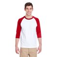 thumbnail image 1 of Gildan G570 T-Shirt Adulte en Coton Épais Manches 3/4 Raglan, 1 of 1