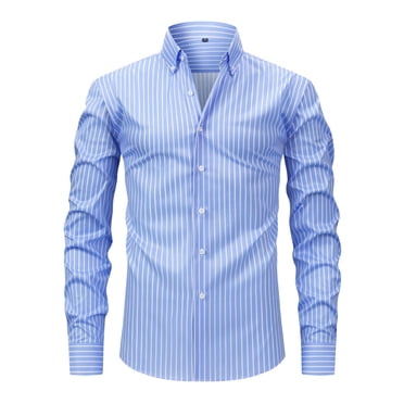 Formal Dress Shirt For Men | Slim Fit Long Sleeve Wedding Shirt With Stretch Comfort Button Down Wear Blouse Button down Shirt Male Rompers Men Formal Shirt Mens Casual T Shirt Printed Short Mens