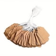 thumbnail image 4 of MesaSe 100pcs Kraft Paper Price Display Blank Label Khaki Label Writable Price Label Hanging Card with Rope Set Label DIY Christmas Hanging Rope Blank Label, 4 of 6