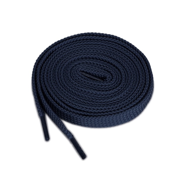 INSPIRE CHIC Unisexe 2 Paires Lacets Creux à double Couche Bleu Marine, Mesurant 160 cm (62,99 Pouces) de Longueur. Faits de 100 % polyester avec un design Plat et Grand et un Motif de Couleur Unie. Convient aux Espadrilles, Bottes, Chaussures Décontractées et Plus. Comprend 2 Paires (4 Pcs) de Lacets Durables et Vibrants.