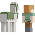 thumbnail image 3 of Minecraft Alex & Llama Action Figures & Accessories 2-Pack, 3.25-in Scale Toy Set, 3 of 6