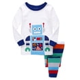thumbnail image 1 of Robot Themed Kids Homewear Set Comfortable Children Pajamas For Boys And Girls And Lounging Outfits, 1 of 2