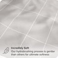 thumbnail image 2 of Bare Home Ultra-Soft Sheet Set - Premium 1800 Collection - Deep Pockets - 4-Pieces - Full, Grid - Stone/White, 2 of 8