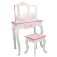 thumbnail image 5 of Teamson Kids Coiffeuse avec Miroir et Tabouret Ensemble de Jeu Rose, 5 of 5