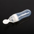 thumbnail image 2 of Qiilu 1Pc 90mL Silicone Baby Toddler Feeding Bottle with Spoon Fresh Food Cereal Squeeze Feeder Hot , Baby Food Feeder Bottle, Baby Cereal Feeding Bottle, 2 of 3