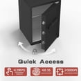 thumbnail image 2 of GAZHOME 3.4 Cu.ft Biometric Fingerprint Safe Box with Sensor Light, Security Box Safes for Home, Office Storage Documents Jewelry, 2 of 8