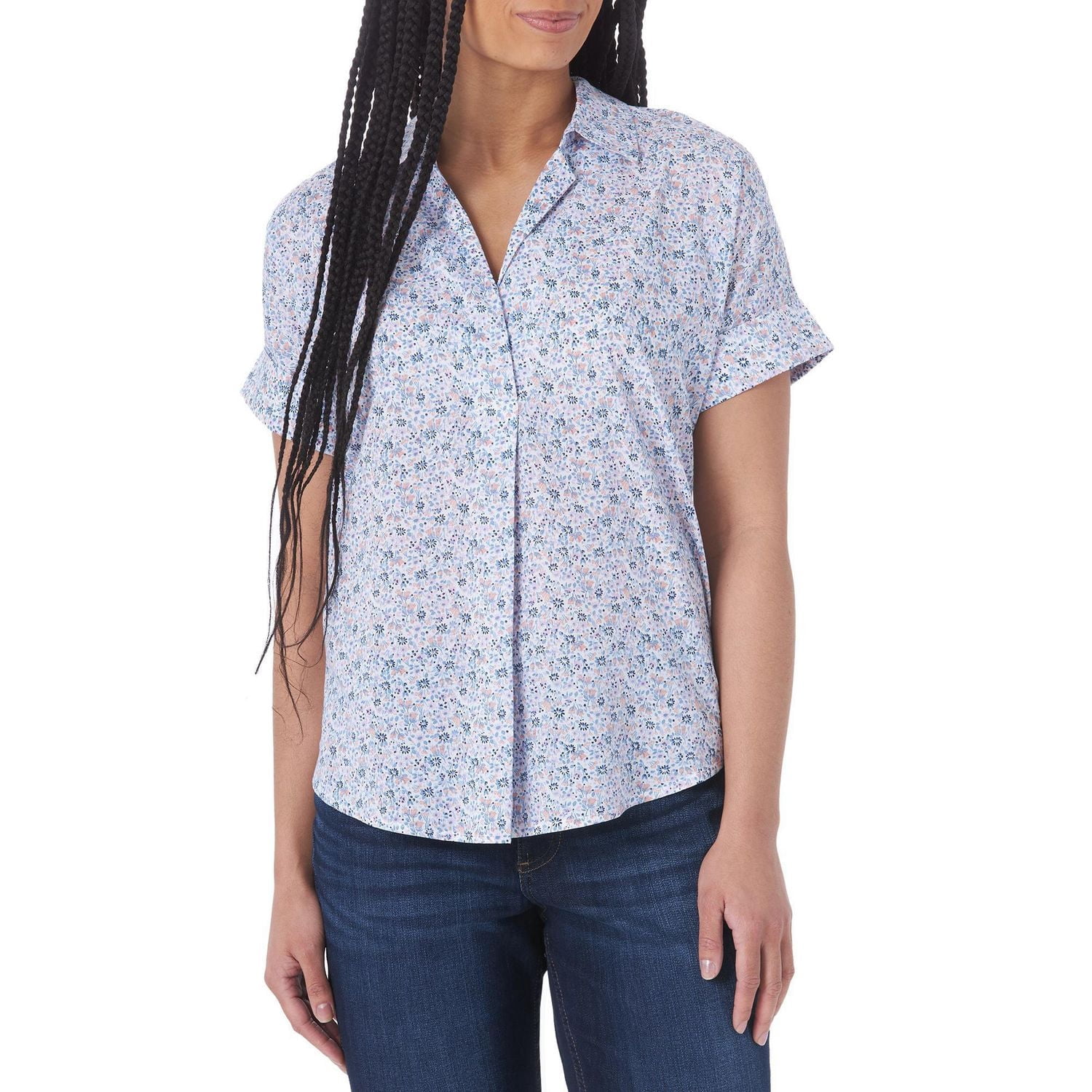 Lee Riders Women's Short Sleeve Popover Shirt