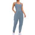 thumbnail image 2 of RXIRUCGD Womens Running Onesie Workout Rompers Outfits Exercise Jumpsuits Gym Yoga, Light Blue, Size: 2XL, 2 of 8