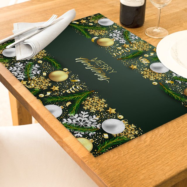 Oleegame 1PC Placemat Christmas Table Placemats Christmas Rustic Vintage Washable Table Mats