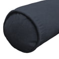 thumbnail image 2 of Coussin traversin en chenille - Bleu marine, 2 of 5