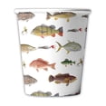 thumbnail image 2 of CaiYueKe 10PCS Fishing Birthday Party Decorations Gone Fishing Party Decorations Include Disposable Tableware Dessert Plates, Paper Plates, Cups for Fisherman Birthday Decorations, 2 of 4