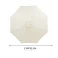 thumbnail image 2 of Large Outdoor Patio Umbrella 90.6 Inches 8 Ribs Market Table Umbrella,190T Heavy-Duty Rainproof UV Resistant Pool Umbrella,Umbrella Replacement Top Cover Replacement Canopy (Frame Not Included), 2 of 6